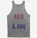 Red White And BBQ grey Tank