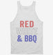 Red White And BBQ white Tank