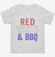 Red White And BBQ white Toddler Tee