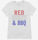 Red White And BBQ white Womens