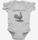 Regulate Your Rooster white Infant Bodysuit