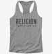 Religion Together We Can Find A Cure  Womens Racerback Tank