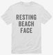 Resting Beach Face white Mens