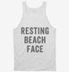 Resting Beach Face white Tank