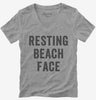 Resting Beach Face Womens Vneck