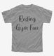 Resting Gym Face Gym Workout  Youth Tee