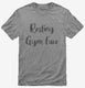 Resting Gym Face Gym Workout grey Mens