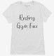 Resting Gym Face Gym Workout white Womens