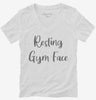 Resting Gym Face Gym Workout Womens Vneck Shirt 666x695.jpg?v=1700392149