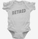Retired white Infant Bodysuit