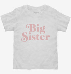 Retro Big Sister Toddler Shirt
