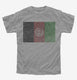 Retro Vintage Afghanistan Flag grey Youth Tee