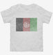 Retro Vintage Afghanistan Flag white Toddler Tee