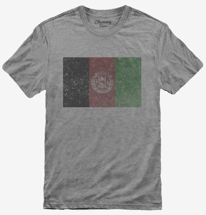 Retro Vintage Afghanistan Flag T-Shirt