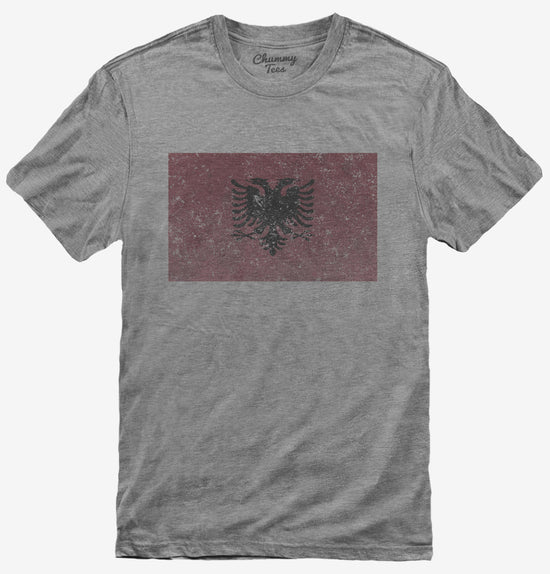 Retro Vintage Albania Flag T-Shirt