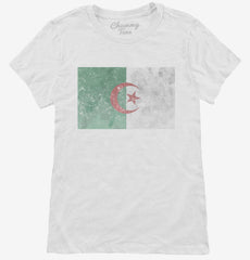 Retro Vintage Algeria Flag Womens T-Shirt