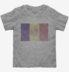Retro Vintage Andorra Flag Toddler Shirt