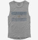 Retro Vintage Argentina Flag grey Womens Muscle Tank