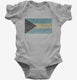 Retro Vintage Bahamas Flag grey Infant Bodysuit