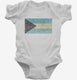 Retro Vintage Bahamas Flag white Infant Bodysuit