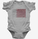 Retro Vintage Bahrain Flag grey Infant Bodysuit