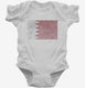 Retro Vintage Bahrain Flag white Infant Bodysuit