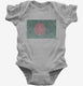 Retro Vintage Bangladesh Flag grey Infant Bodysuit