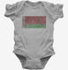 Retro Vintage Belarus Flag grey Infant Bodysuit