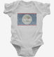 Retro Vintage Belize Flag white Infant Bodysuit
