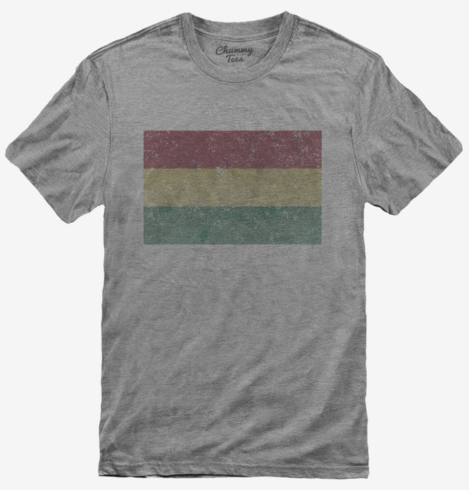 Retro Vintage Bolivia Flag T-Shirt