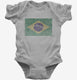 Retro Vintage Brazil Flag  Infant Bodysuit