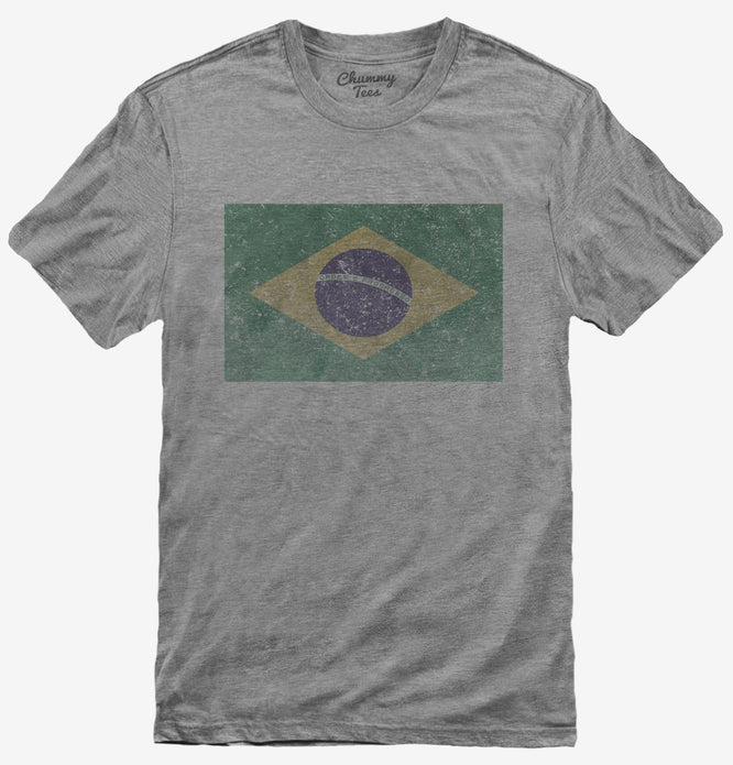 Retro Vintage Brazil Flag T-Shirt