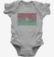 Retro Vintage Burkina Faso Flag grey Infant Bodysuit