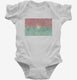 Retro Vintage Burkina Faso Flag white Infant Bodysuit