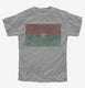 Retro Vintage Burkina Faso Flag grey Youth Tee