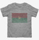 Retro Vintage Burkina Faso Flag grey Toddler Tee