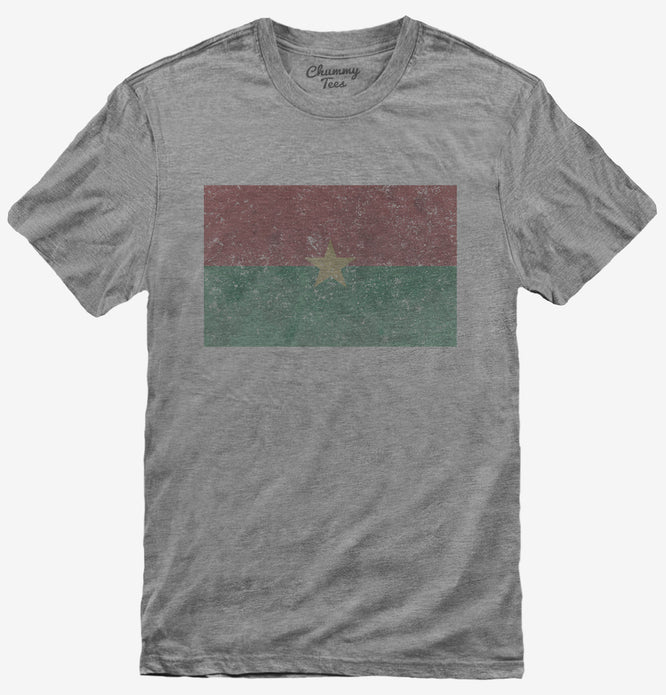 Retro Vintage Burkina Faso Flag T-Shirt