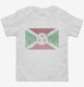 Retro Vintage Burundi Flag white Toddler Tee
