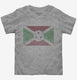 Retro Vintage Burundi Flag grey Toddler Tee