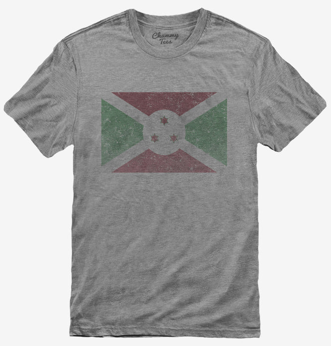 Retro Vintage Burundi Flag T-Shirt