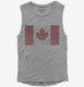 Retro Vintage Canada Flag  Womens Muscle Tank