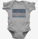 Retro Vintage Cape Verde Flag grey Infant Bodysuit