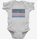 Retro Vintage Cape Verde Flag white Infant Bodysuit