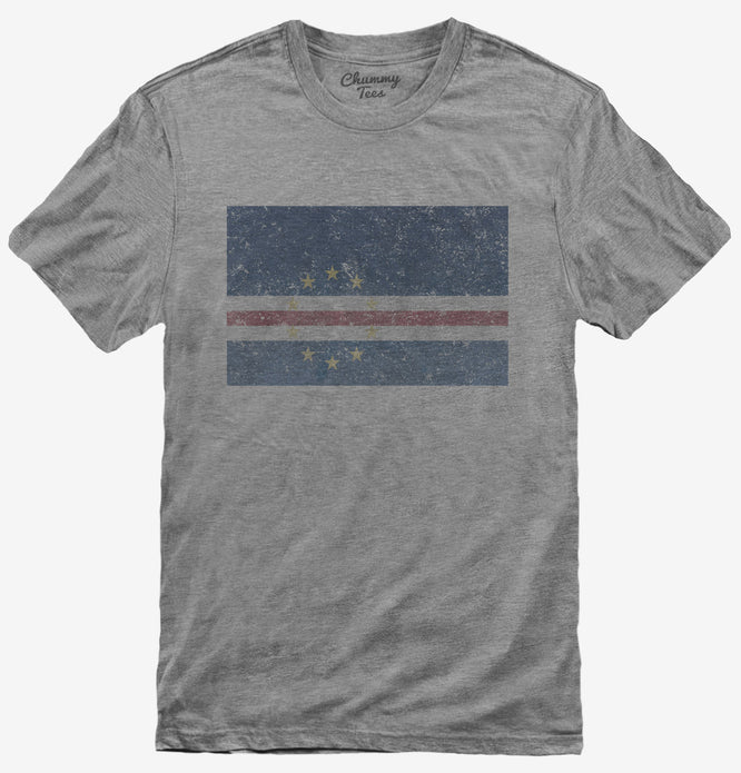 Retro Vintage Cape Verde Flag T-Shirt