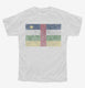 Retro Vintage Central African Republic Flag white Youth Tee