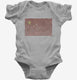 Retro Vintage China Flag grey Infant Bodysuit
