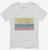 Retro Vintage Colombia Flag Womens Vneck Shirt 666x695.jpg?v=1700534460