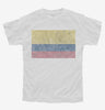 Retro Vintage Colombia Flag Youth