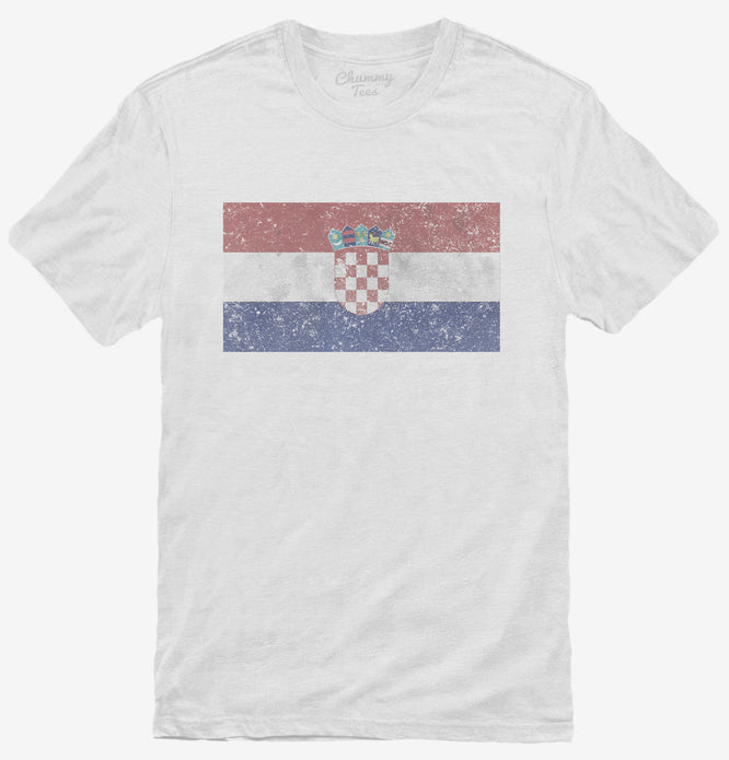 Retro Vintage Croatia Flag T-Shirt