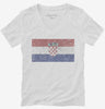 Retro Vintage Croatia Flag Womens Vneck Shirt 666x695.jpg?v=1700534320